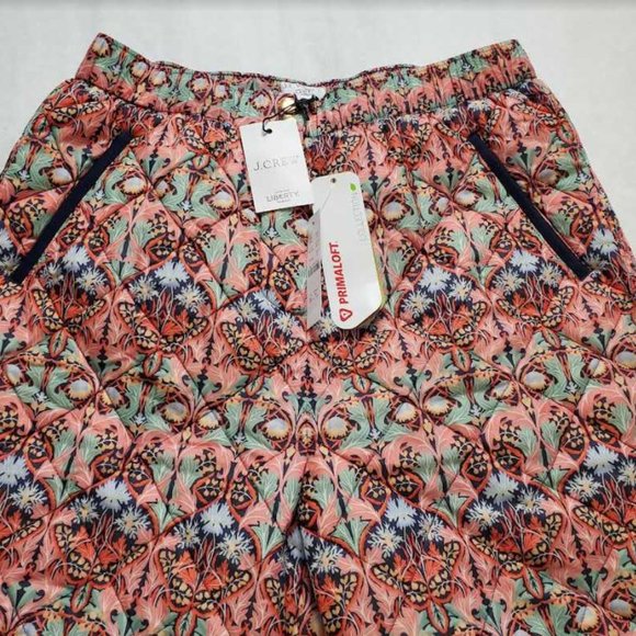 New women's 2 J Crew quilted snow puffer pant in Liberty May nouveau print - Picture 3 of 10
